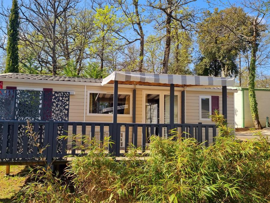 Mobilhome 8 personnes - Mobilhome Confort 24-34m² - 3 chambres - terrasse couverte + TV* 6/8 pers 0