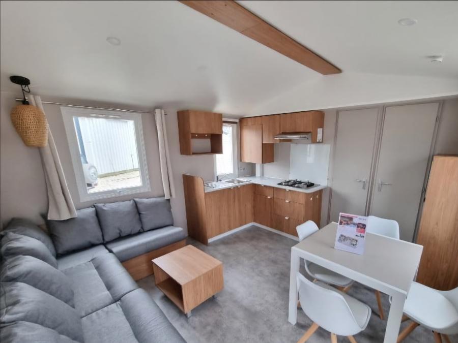 Mobilhome 6 personnes - Mobilhome Premium 22-28m² - 2 chambres + TV + Terrasse couverte & draps jetables fournis* 4/6 pers 8