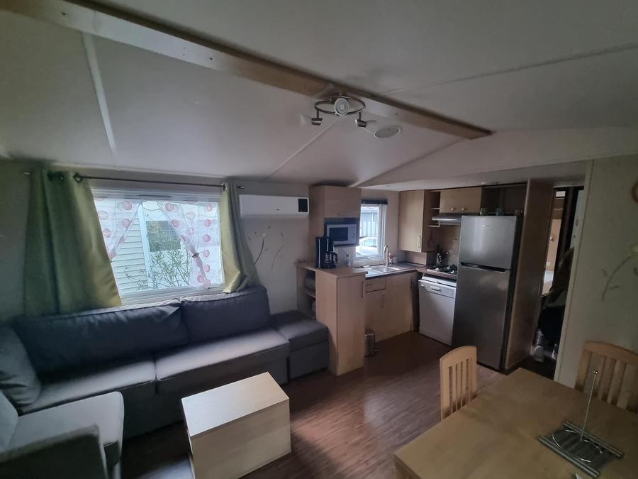 Mobilhome 8 personnes - Mobilhome Premium 30-40m² - 3 chambres + TV + Terrasse couverte & draps jetables fournis 6/8 pers 7