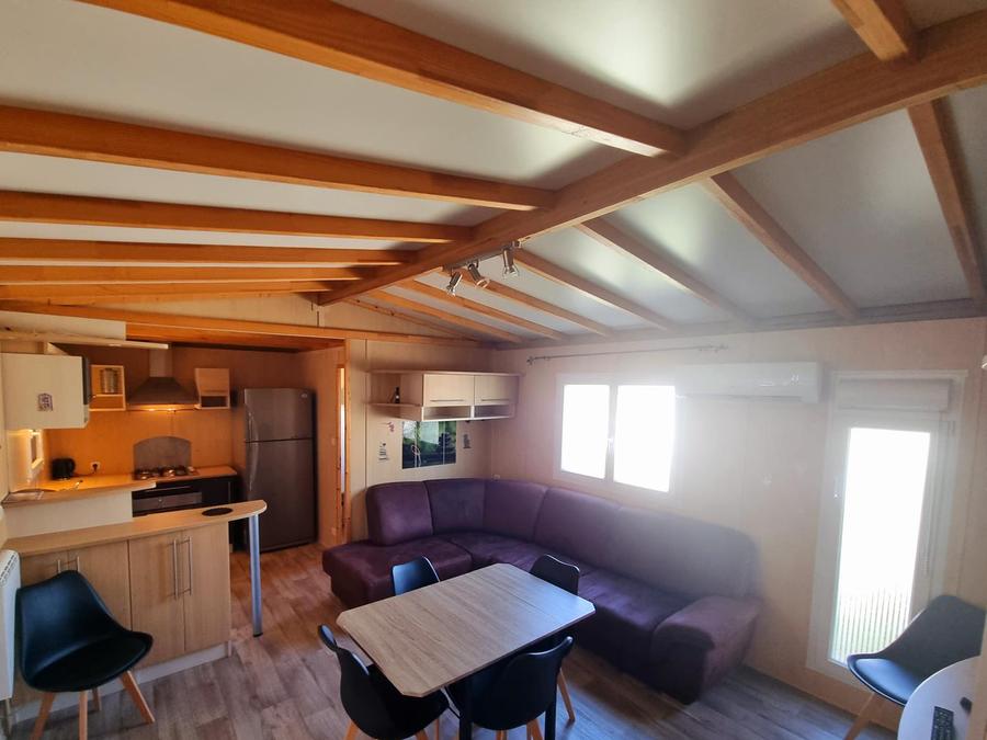 Chalet 6 personnes - Chalet 58m² - 3 chambres - 2 salles de bains - terrasse couverte + Clim + TV + LV + four* 6 pers 2