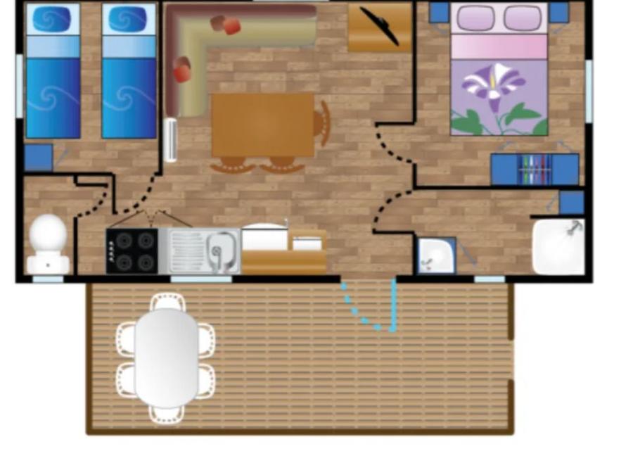 Mobilhome 4 personnes - Mobile-home ODYSEE*** 4 personnes 12