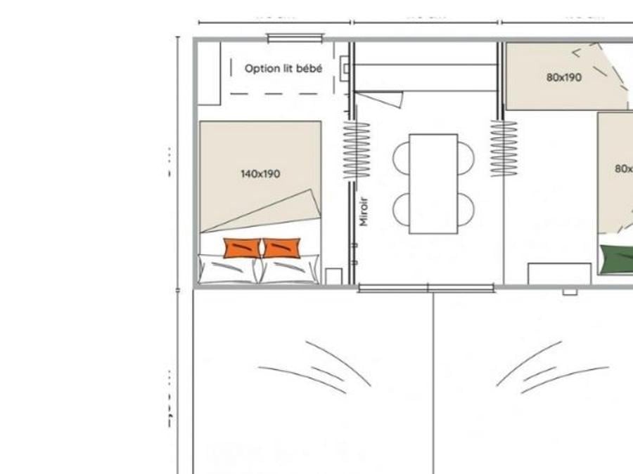 Tente 4 personnes - NACRE**** 4 personnes 6