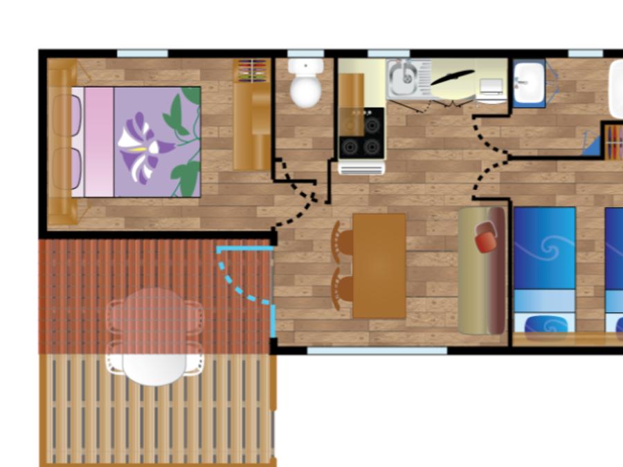 Mobilhome 4 personnes - Mobile-home NAUTILUS**** 4 personnes 7