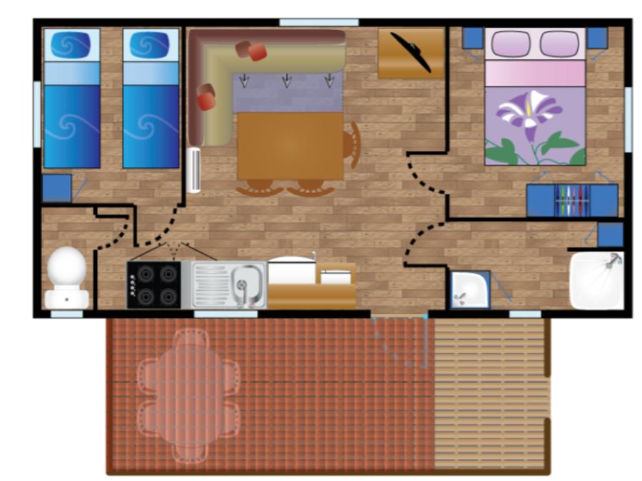 Mobilhome 4 personnes - Mobile-home NAUTILUS**** 4 personnes 8