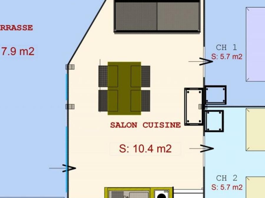 Bungalow toilé 5 personnes - FREEFLOWER - sans sanitaires 30 m² 6