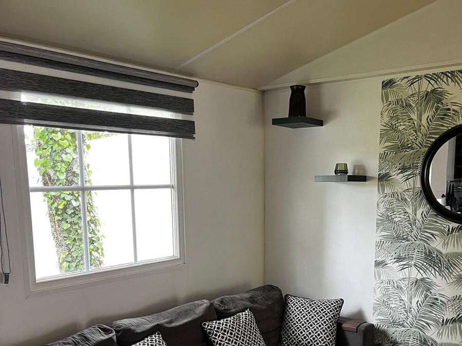 Mobilhome 6 personnes - Confort 40m² (3ch- 6 pers) -avec terrasse + SDB+ Lave-linge + Clim+ Plancha+ salon jardin 2