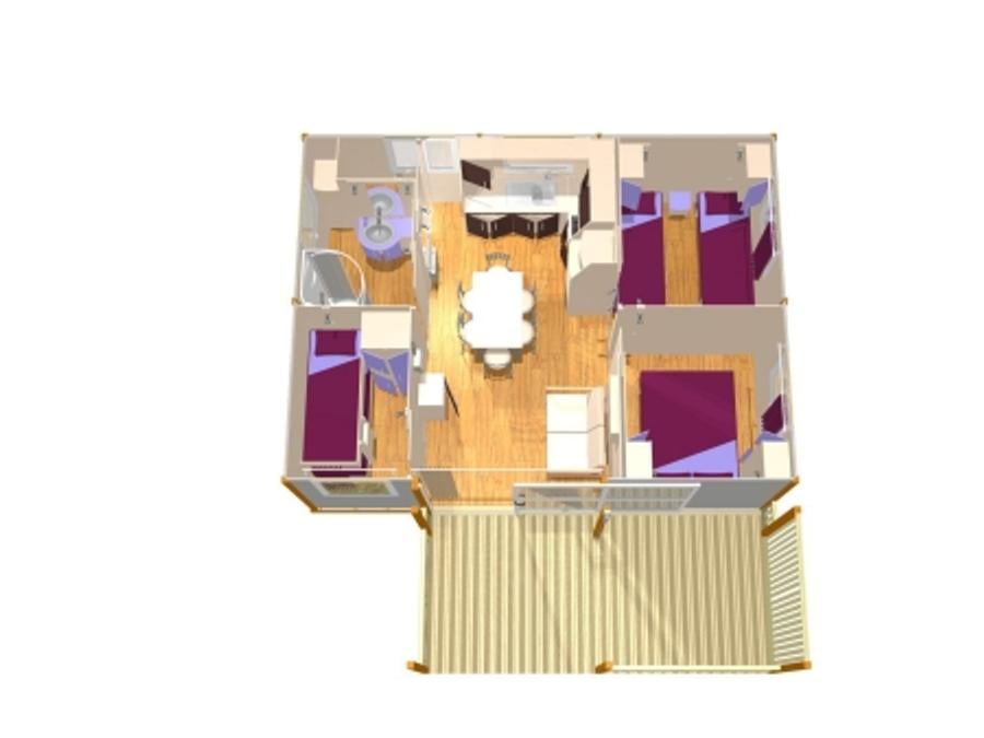 Chalet 6 personnes - Croisière 3 chambres 35m² 9