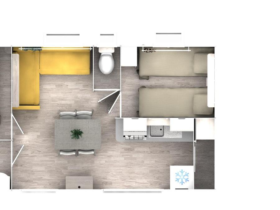 Mobilhome 4 personnes - Nautic 2 chambres 29m² 2019 7