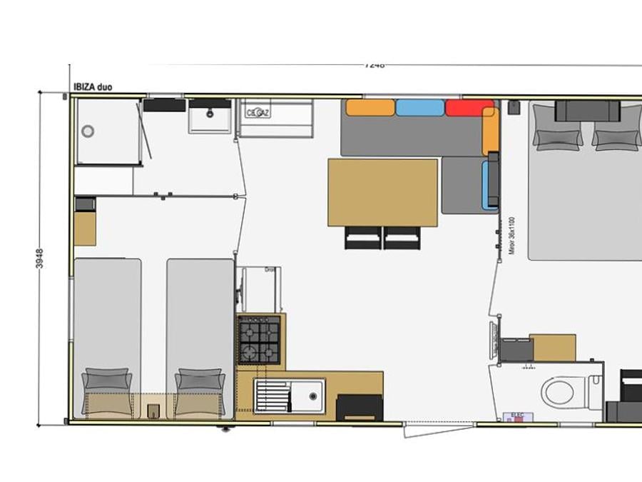 Mobilhome 6 personnes - Premium 6