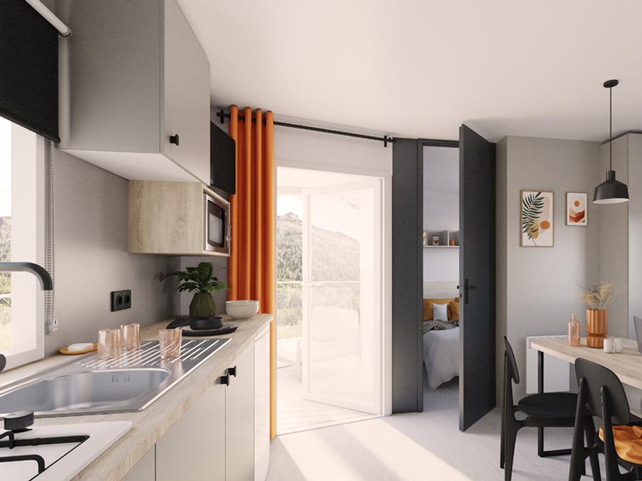 Mobilhome 4 personnes - Mobilhome Adriatique - 26m² - 2 chambres 1