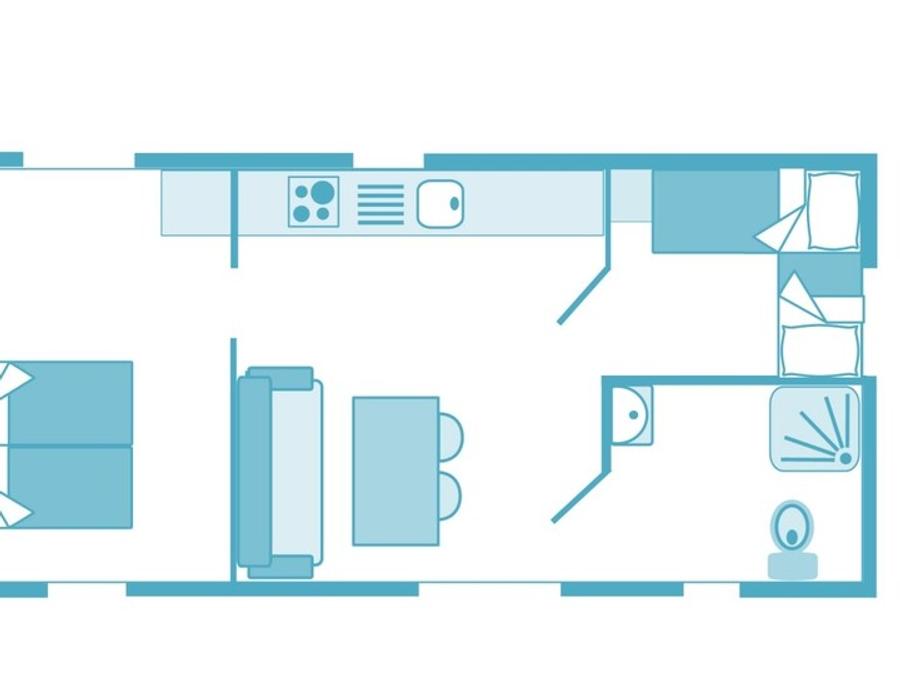Mobilhome 4 personnes - Ciela Confort PMR - 2 chambres 8