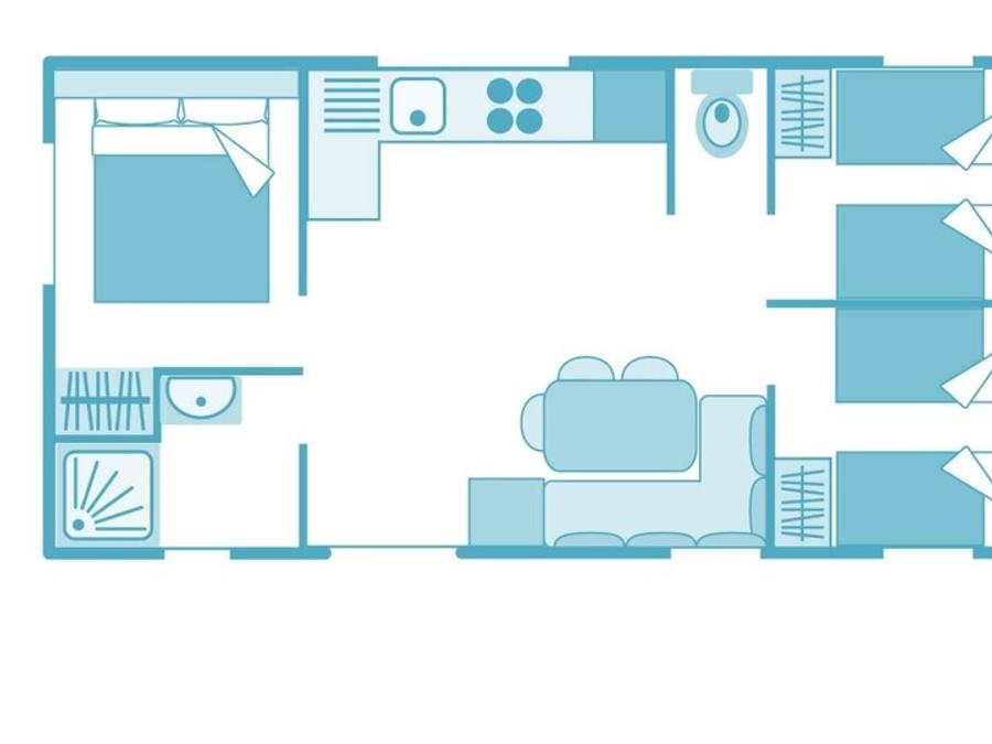 Mobilhome 6 personnes - Ciela Confort - 3 chambres 9