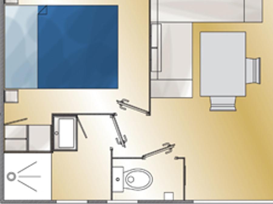 Mobilhome 4 personnes - Baltic 2CH 4PERS 5