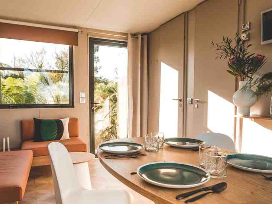 Mobilhome 4 personnes - Coté jardin Emeraude 2CH 4PERS 5
