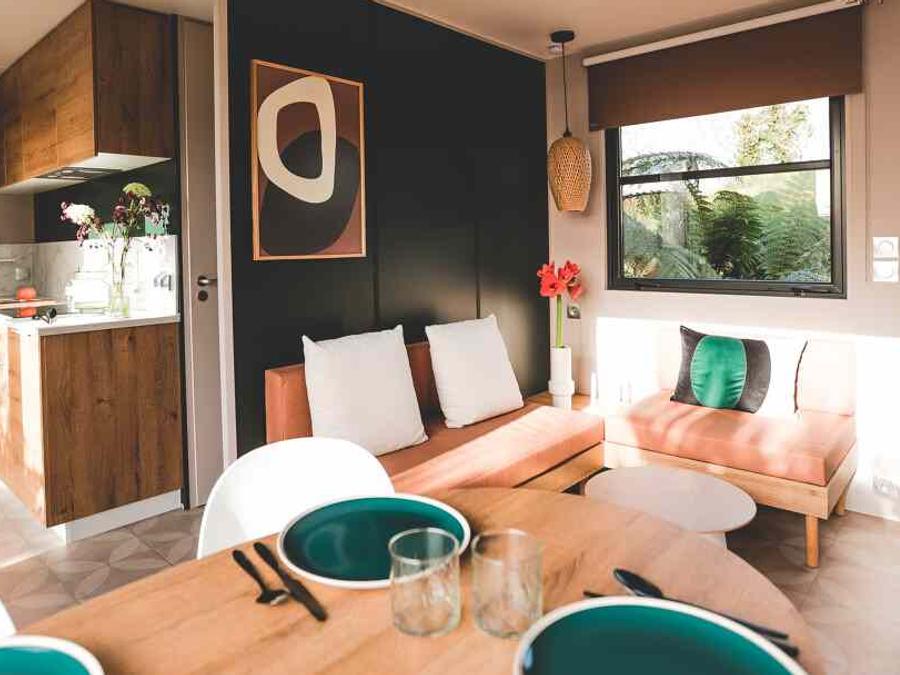 Mobilhome 4 personnes - Coté jardin Emeraude 2CH 4PERS 3