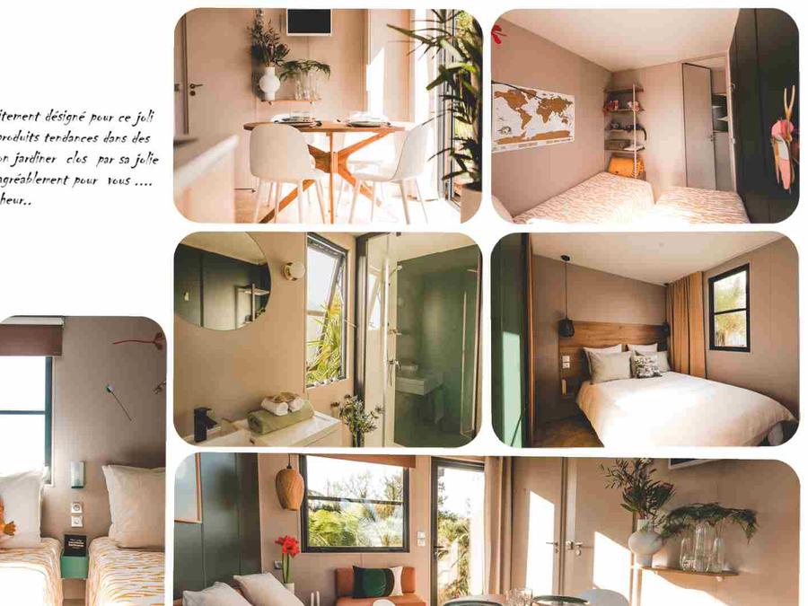 Mobilhome 4 personnes - Coté jardin Emeraude 2CH 4PERS 2