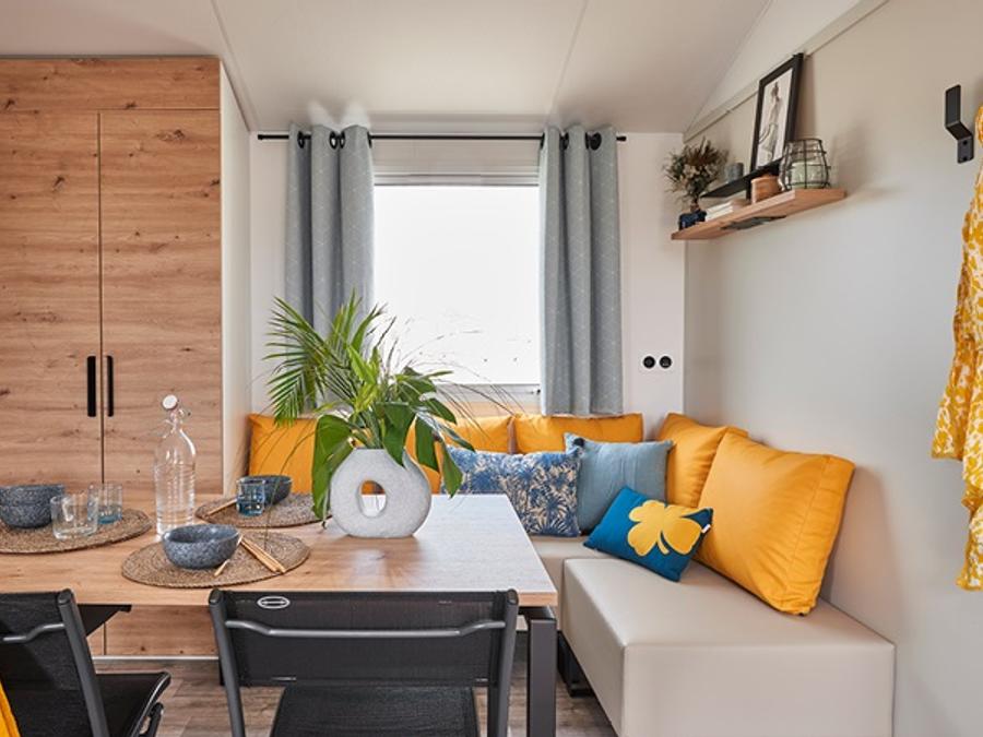 Mobilhome 5 personnes - NOUVEAUTE 2023 : VENEZIA + CLIM, LAVE-VAISSELLE. 200M LA PARCELLE 3