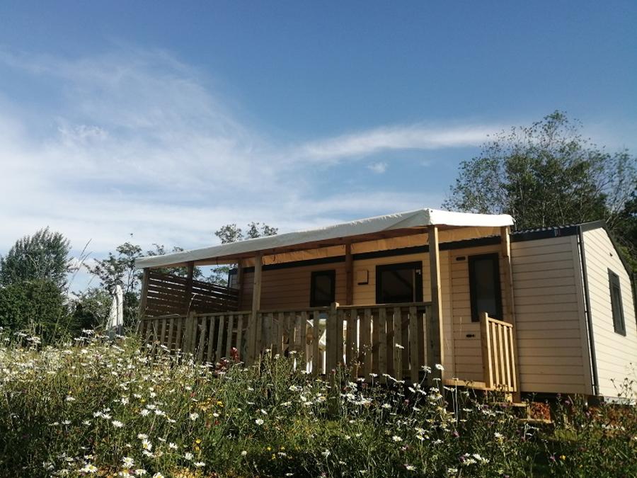 Mobilhome 5 personnes - NOUVEAUTE 2023 : VENEZIA + CLIM, LAVE-VAISSELLE. 200M LA PARCELLE 0