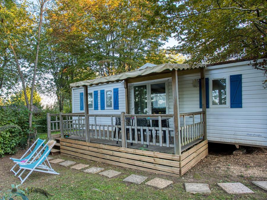 Mobilhome 6 personnes - MOBIL HOME BERMUDES PLUS (3 chambres, TV, lave-vaisselle) 1