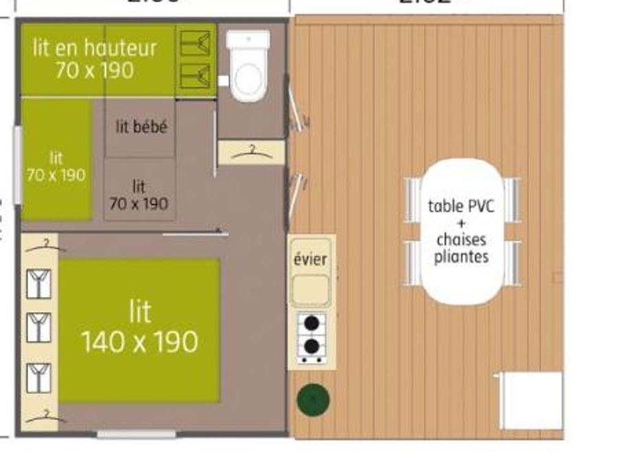 Bungalow toilé 5 personnes - Tit'Home: Un parfait compromis entre la tente et le mobilhome 4