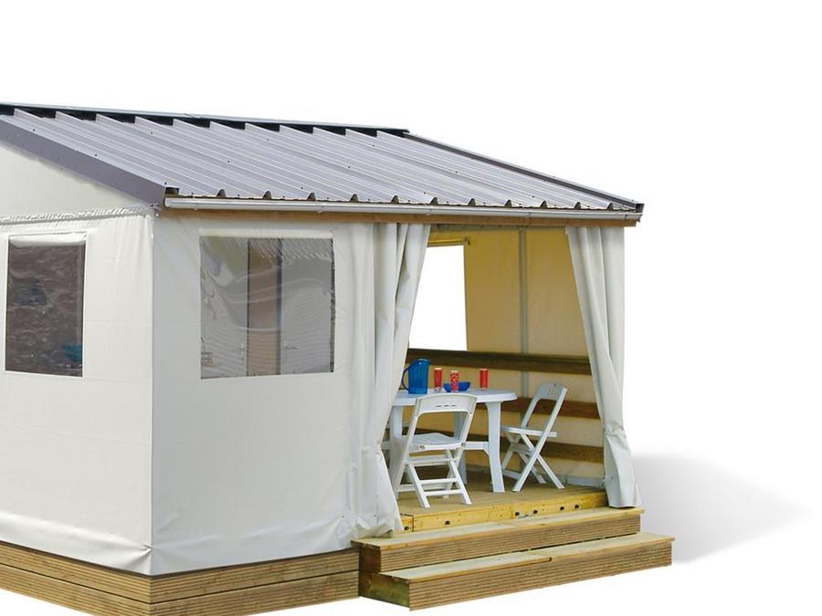 Bungalow toilé 5 personnes - Tit'Home: Un parfait compromis entre la tente et le mobilhome 0
