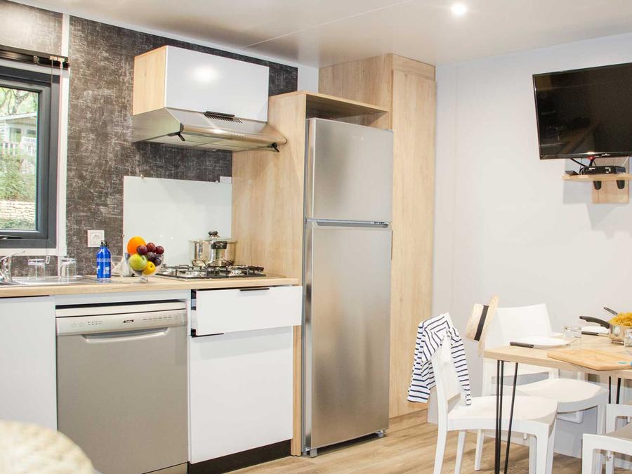Mobilhome 5 personnes - Mobil-home Privilège 2 chambres Climatisé 5