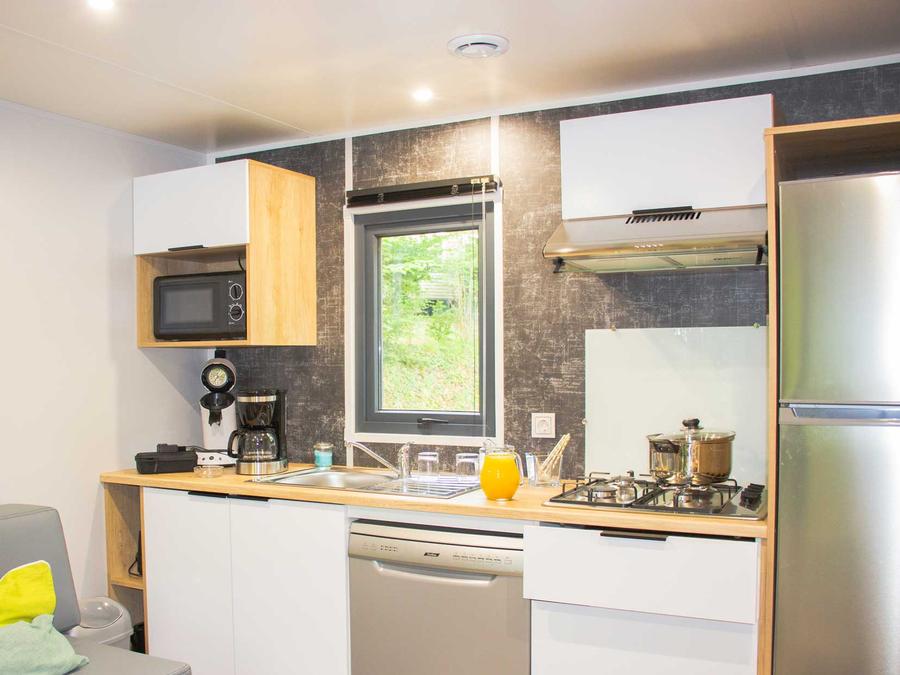 Mobilhome 5 personnes - Mobil-home Privilège 2 chambres Climatisé 6