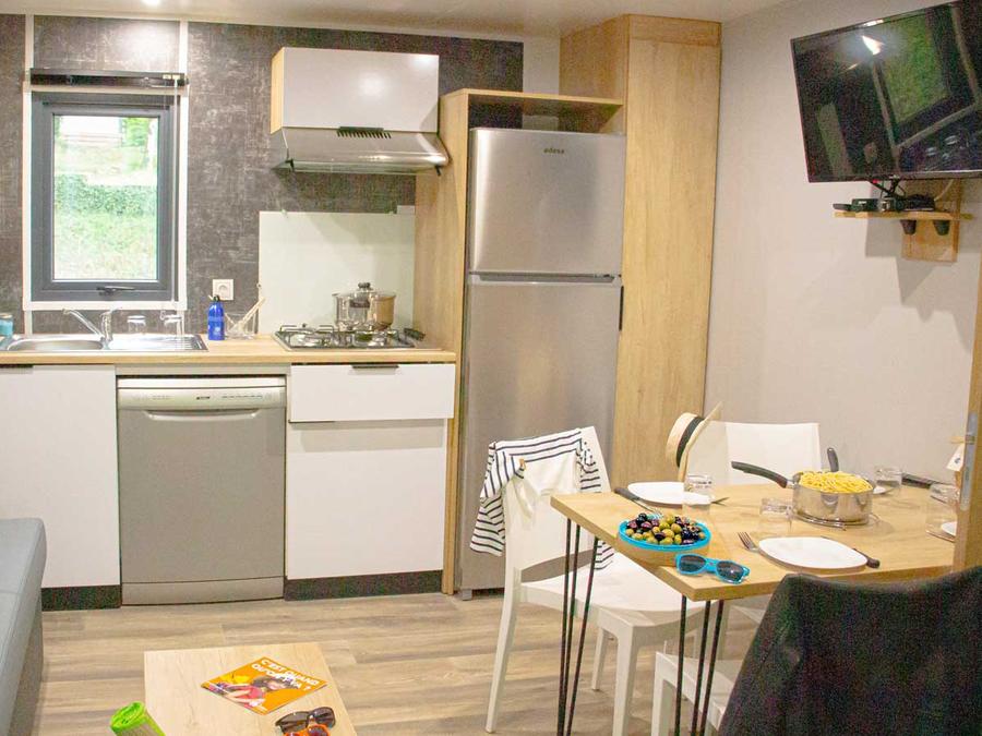 Mobilhome 5 personnes - Mobil-home Privilège 2 chambres Climatisé 4