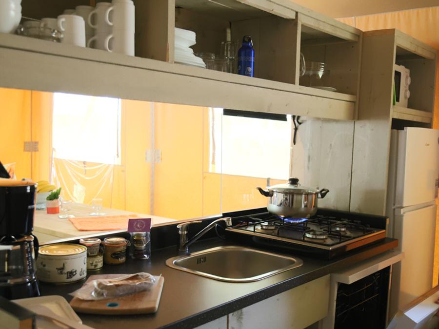 Lodge 7 personnes - Tente Eco-Lodge 3 chambres 6