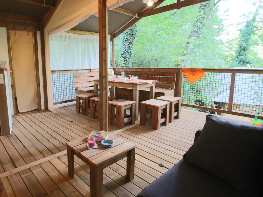 Lodge 5 personnes - Tente Eco-Lodge 2 chambres 7