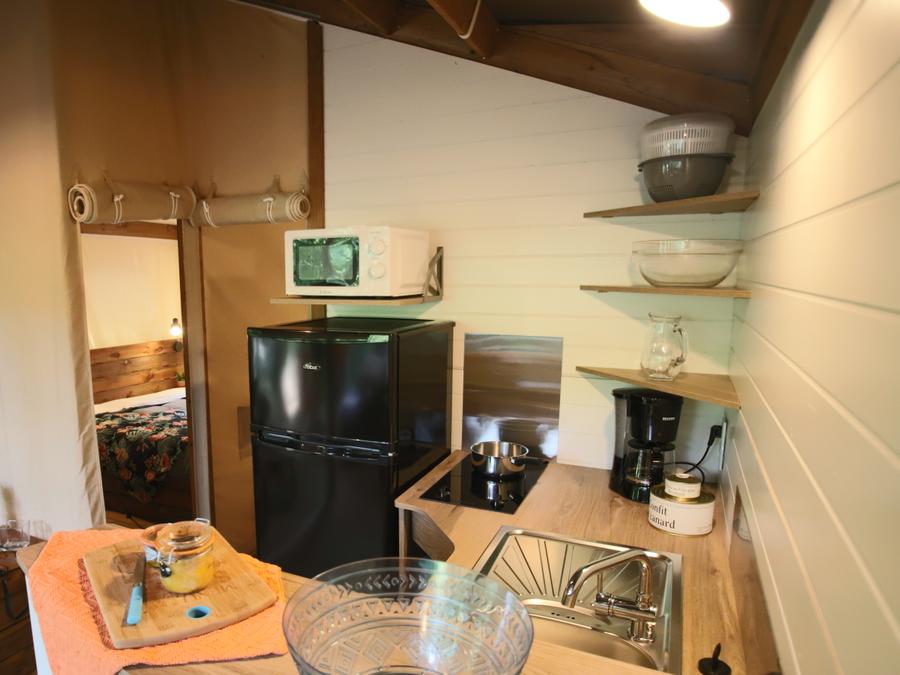 Lodge 5 personnes - Tente Eco-Lodge 2 chambres 5