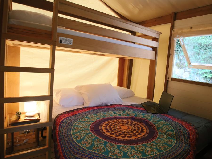 Lodge 5 personnes - Tente Eco-Lodge 2 chambres 4