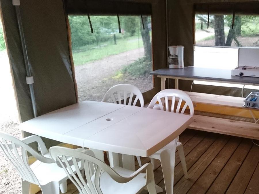Tente en toile et en bois 4 personnes - Tente Lodge Caraïbes 4 2