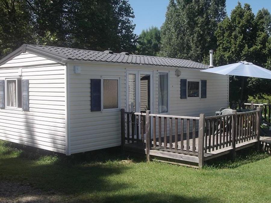 Mobilhome 5 personnes - Mobil-Home BLUE-BIRD : 2 Chambres - 2 ads + 3 enfts - Grand Réfrigérateur - Terrasse 2/5 pers 0