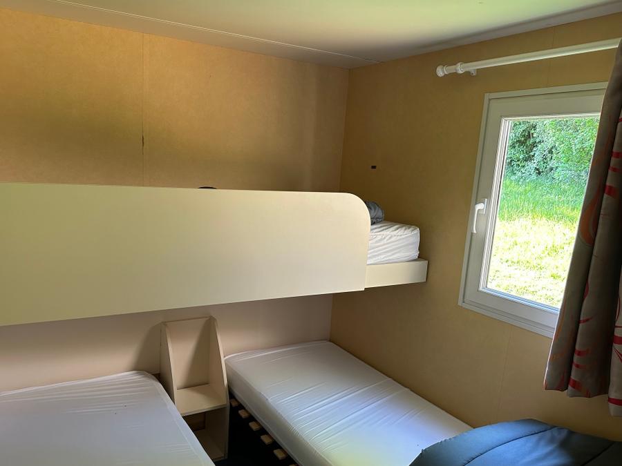 Mobilhome 5 personnes - Mobil-Home LOUISIANE : 2 Chambres - Terrasse Couverte - 4 ads + 1enft - Grand réfrigérateur 4/5 pers 7