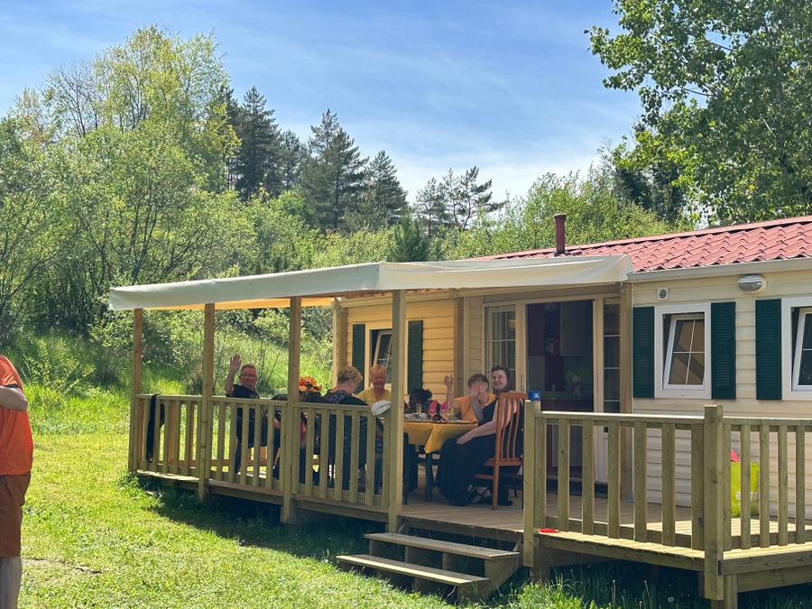 Mobilhome 6 personnes - Mobil-Home TEXAS : 3 Chambres - TV - Grand Réfrigérateur - Terrasse Couverte - 6 pers 6