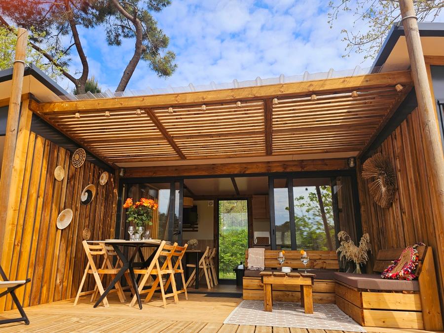 Chalet 4 personnes - Chalet premium 2 chambres 2 salles de bains face a l'etang 1/4 pers 15