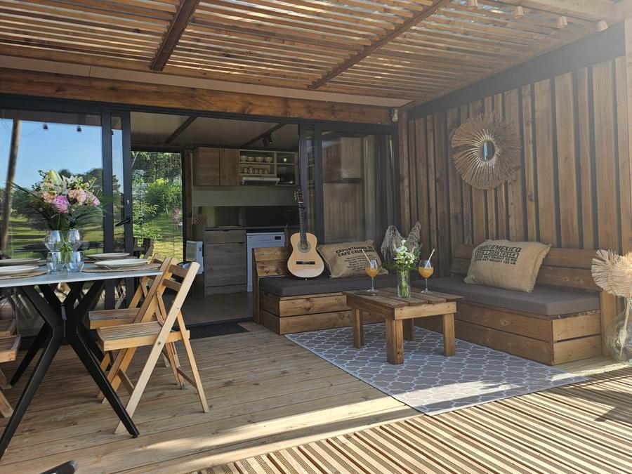 Chalet 4 personnes - Chalet premium 2 chambres 2 salles de bains face a l'etang 1/4 pers 28
