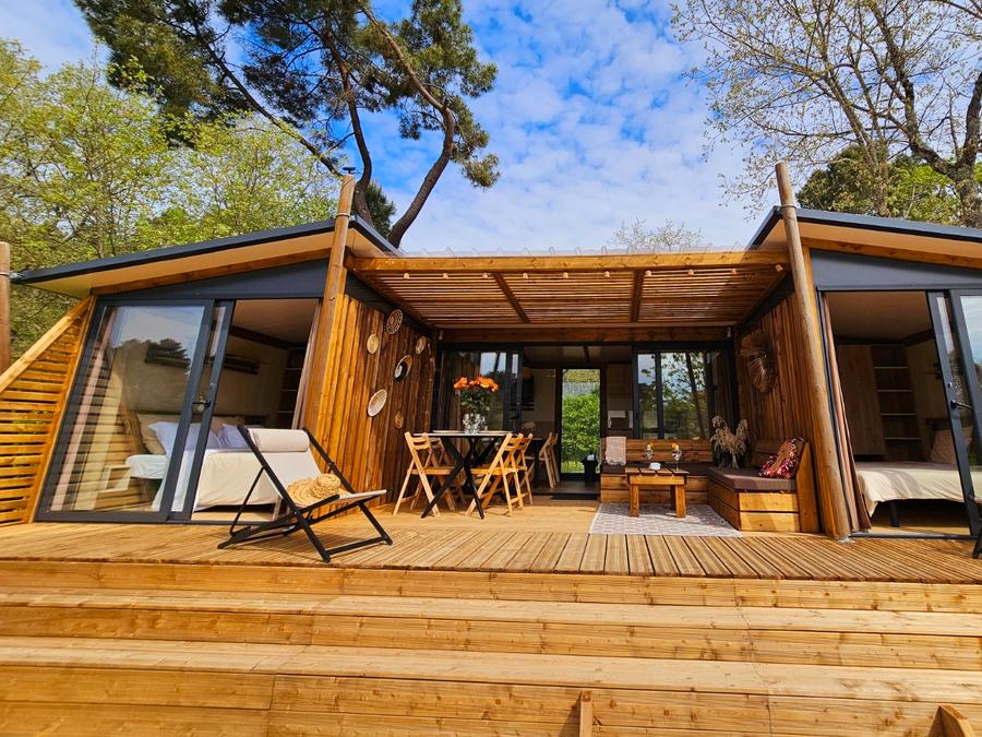 Chalet 4 personnes - Chalet premium 2 chambres 2 salles de bains face a l'etang 1/4 pers 19