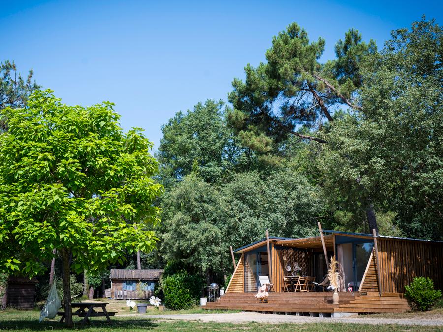 Chalet 4 personnes - Chalet premium 2 chambres 2 salles de bains face a l'etang 1/4 pers 7