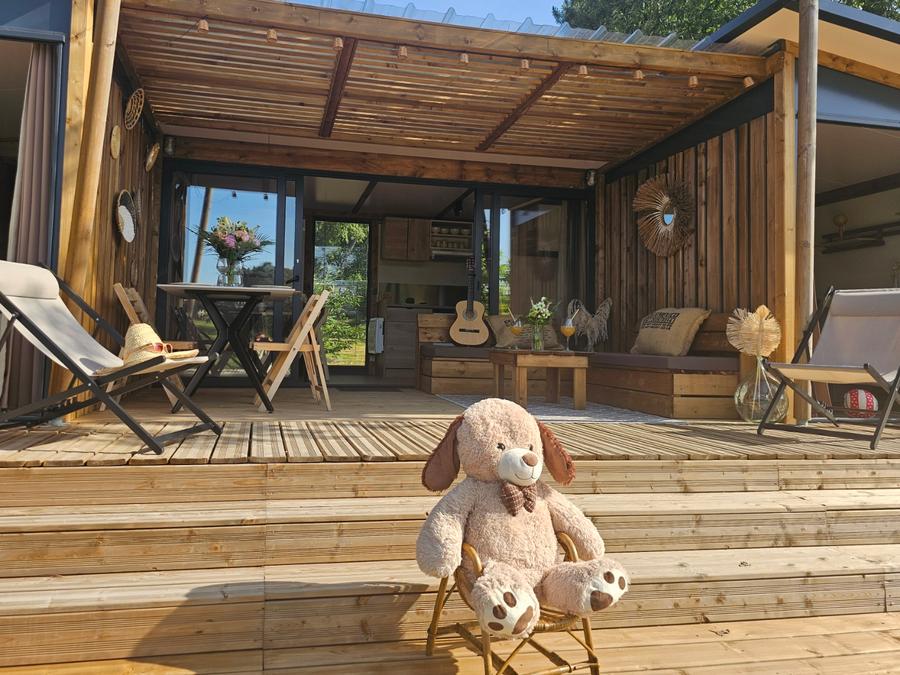 Chalet 4 personnes - Chalet premium 2 chambres 2 salles de bains face a l'etang 1/4 pers 2
