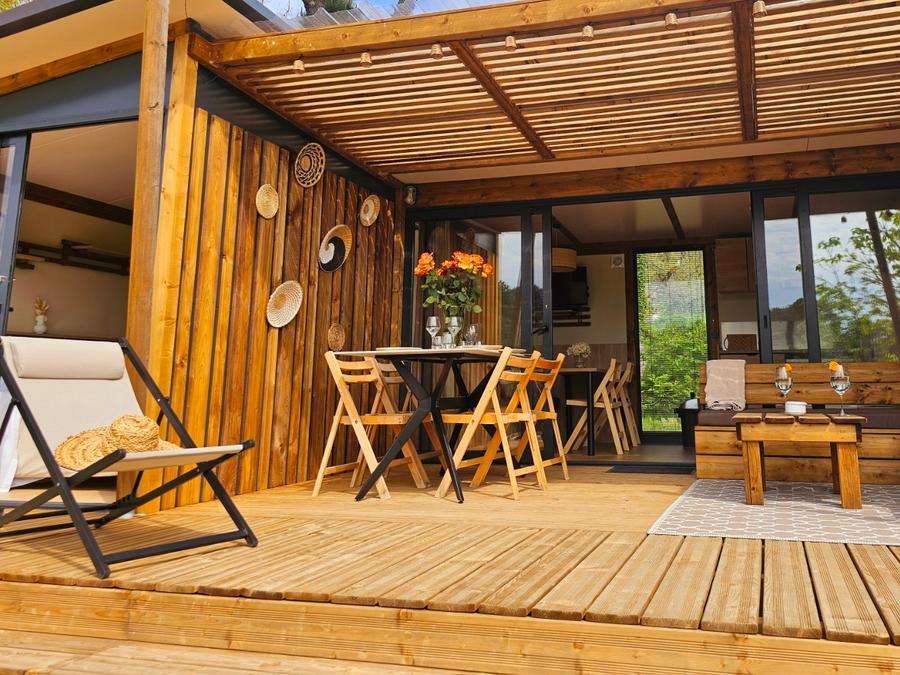 Chalet 4 personnes - Chalet premium 2 chambres 2 salles de bains face a l'etang 1/4 pers 18