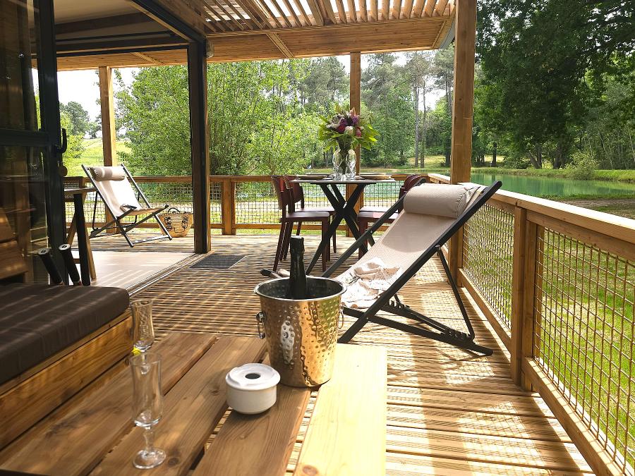 Chalet 5 personnes - Chalet Premium double exposition face à l'étang 1/5 pers 2