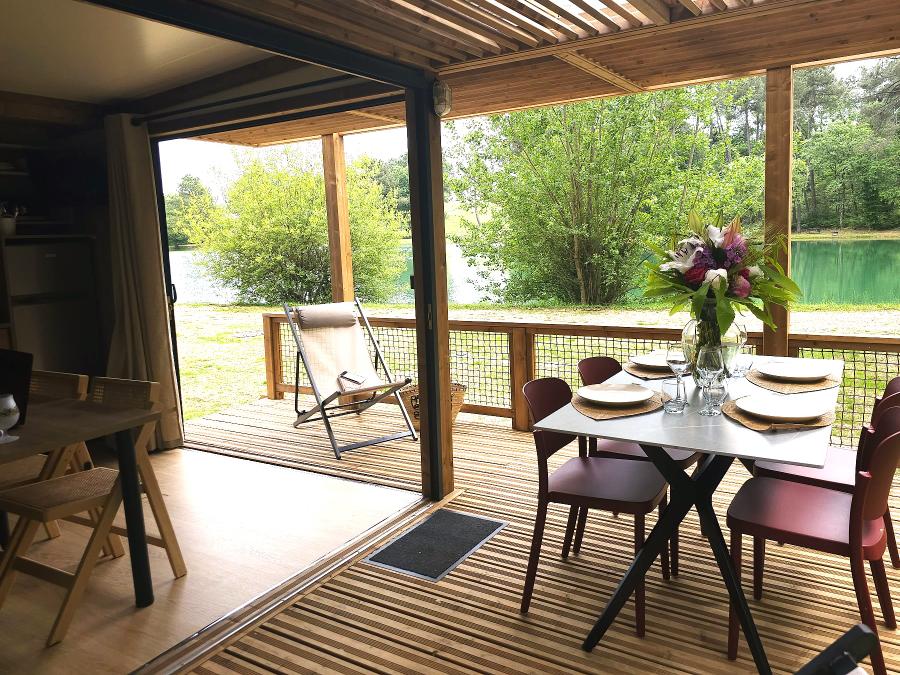 Chalet 5 personnes - Chalet Premium double exposition face à l'étang 1/5 pers 12
