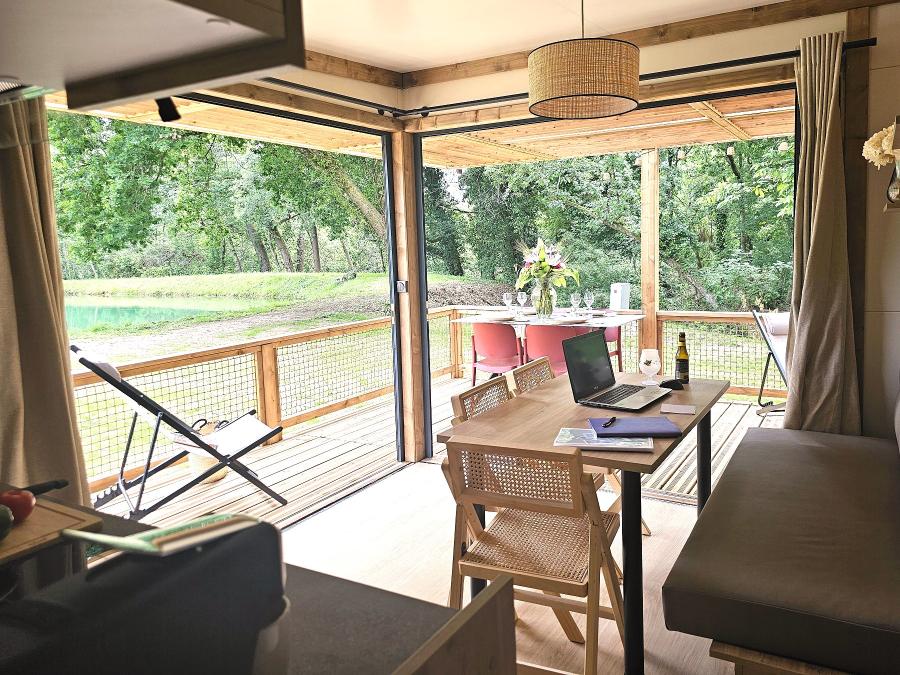Chalet 5 personnes - Chalet Premium double exposition face à l'étang 1/5 pers 7