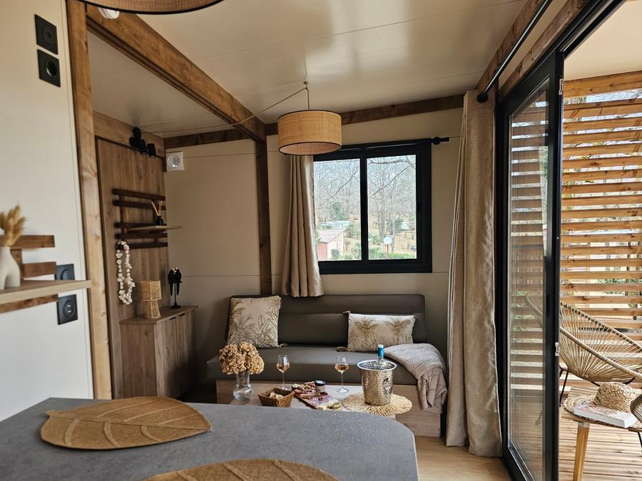Chalet 2 personnes - Chalet premium Duo surplombant l'étang 1/2 pers 5