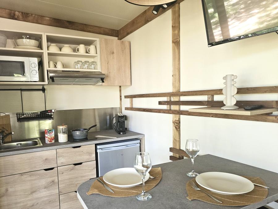 Chalet 2 personnes - Chalet premium Duo surplombant l'étang 1/2 pers 10
