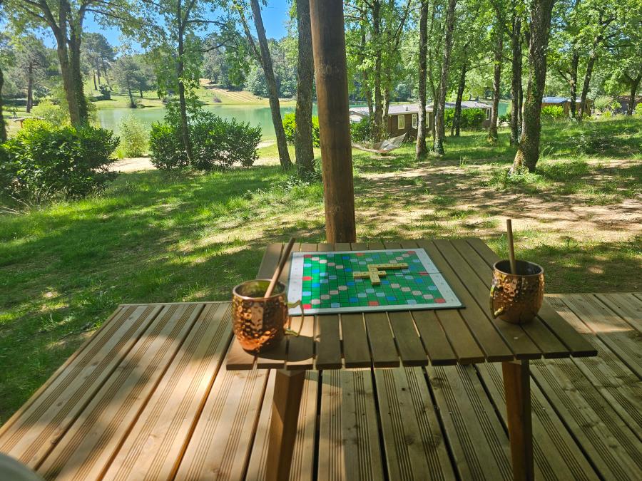 Chalet 2 personnes - Chalet premium Duo surplombant l'étang 1/2 pers 12