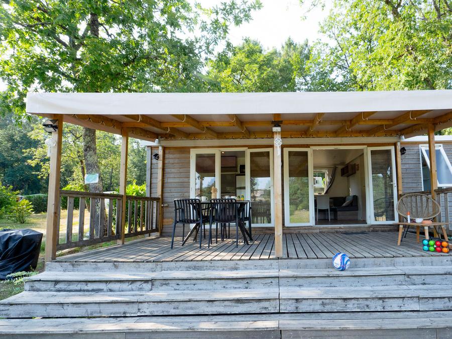 Mobilhome 4 personnes - Mobil home Premium face à l' étang 1/4 pers 32