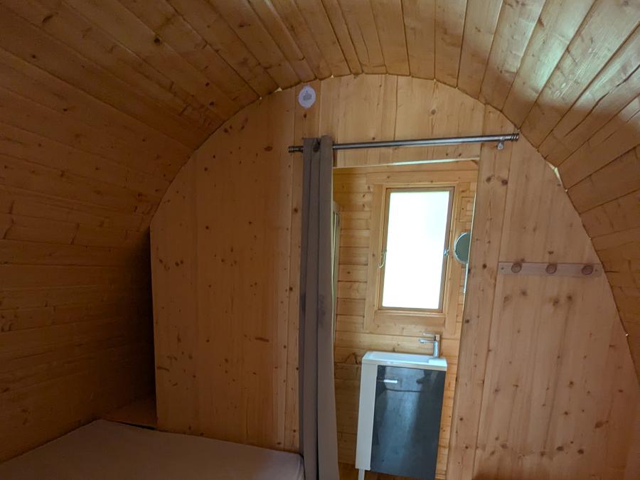 Tente en toile et en bois 3 personnes - Cabane en bois MégaPod 1